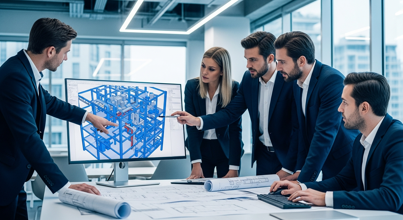 Engineering blueprint layouts